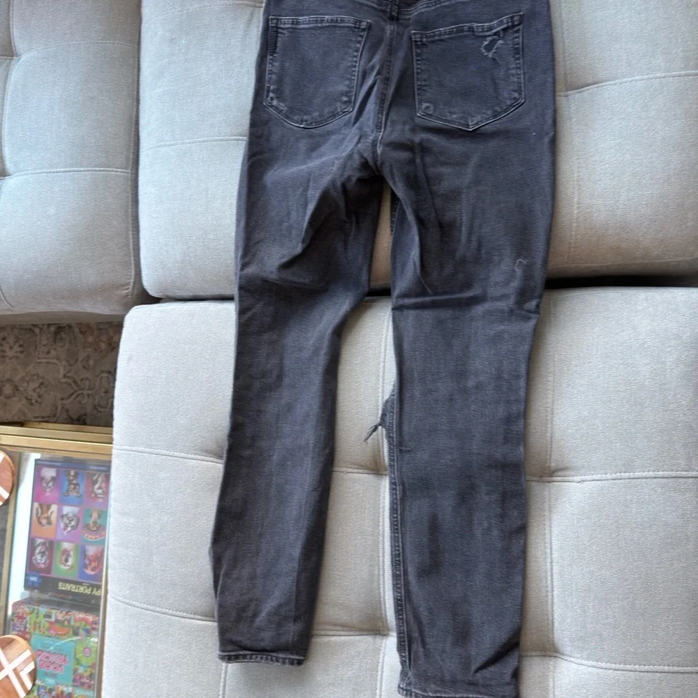 PAIGE Sarah High-Rise Slim Jeans size 27 in black